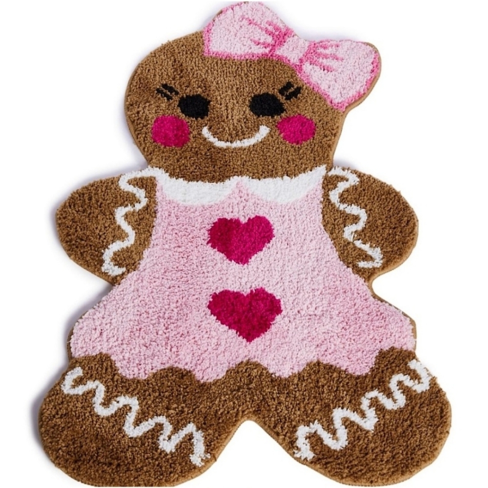 Gingerbread Girl Cookie Rug